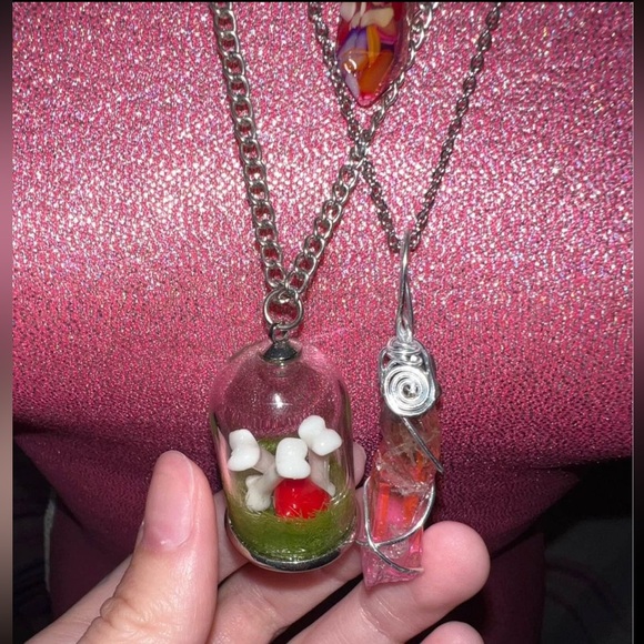 silver y2k emo necklaces (read description) - Picture 3 of 3